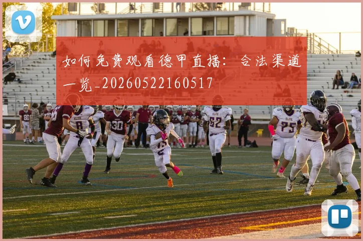 如何免费观看德甲直播：合法渠道一览_20260522160517